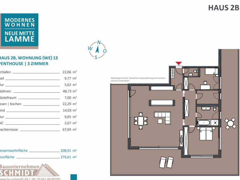BS-Lamme Neubau-Wohnung-Besichtigung - 27.03.2024 von 16.00 - 18.00 Uhr - Treffpunkt: Lammer Busch 1