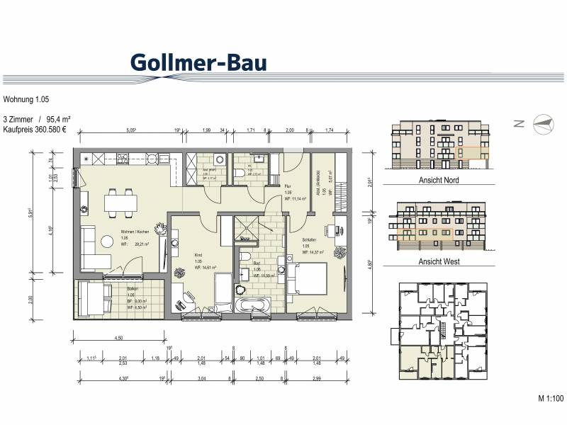 Mit Balkon - moderne Obergeschosswohnung Kaiserkamp in Sickte | Willkommen zu Hause!