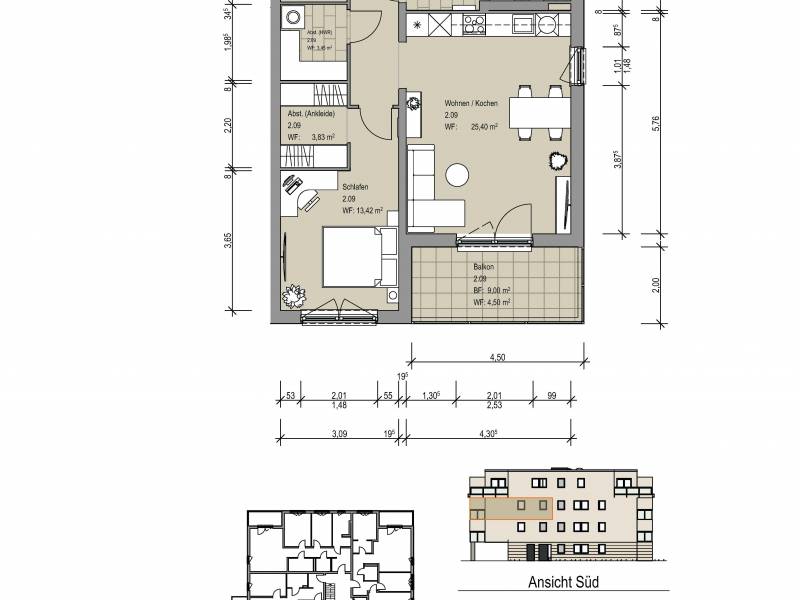 Mit Balkon - moderne Obergeschosswohnung Kaiserkamp in Sickte | Willkommen zu Hause!