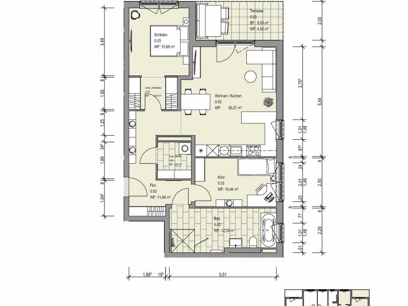 Garten & Terrasse - moderne Erdgeschosswohnung Kaiserkamp in Sickte | Willkommen zu Hause!
