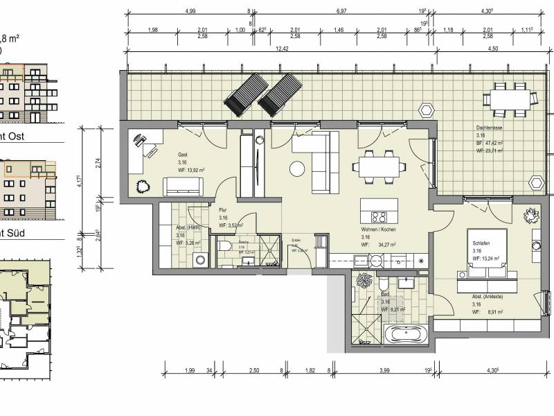 Dachterrasse - Über den Dächern vom Kaiserkamp in Sickte | Willkommen zu Hause!