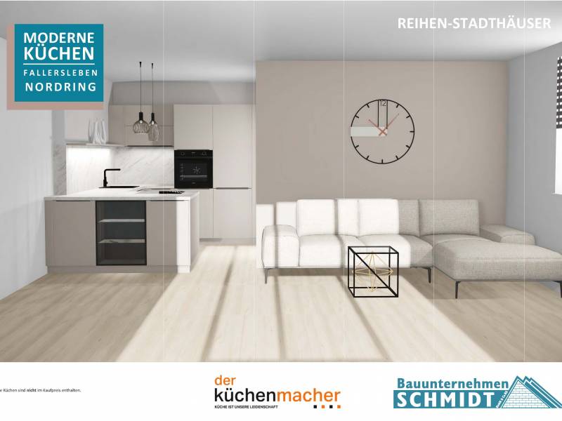 Veranda-Wohn-Küche | Neubau-StadtMittelhäuser | WOB-Fallersleben - Willkommen zuhause! | Wolfsburg