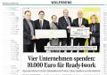 Bauunternehmen Schmidt spendet im Verbund an ready4work